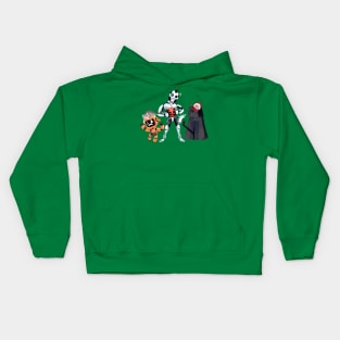 Three Robots Kids Hoodie